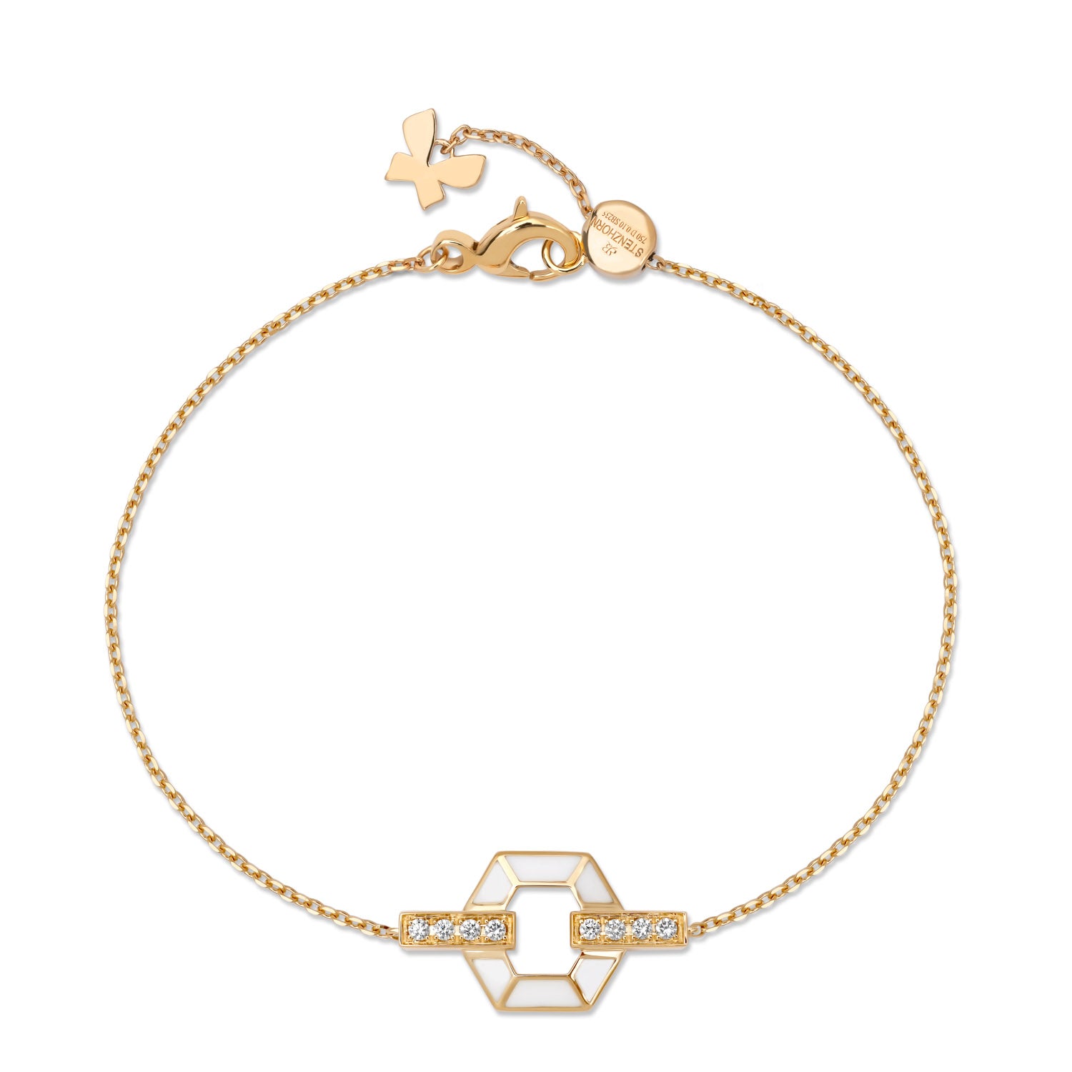 HONEY HONEY Armband mit Emaille und Diamanten