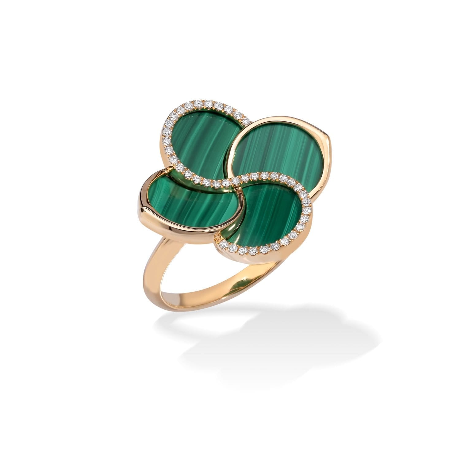 FLUMINA Ring with Malachite