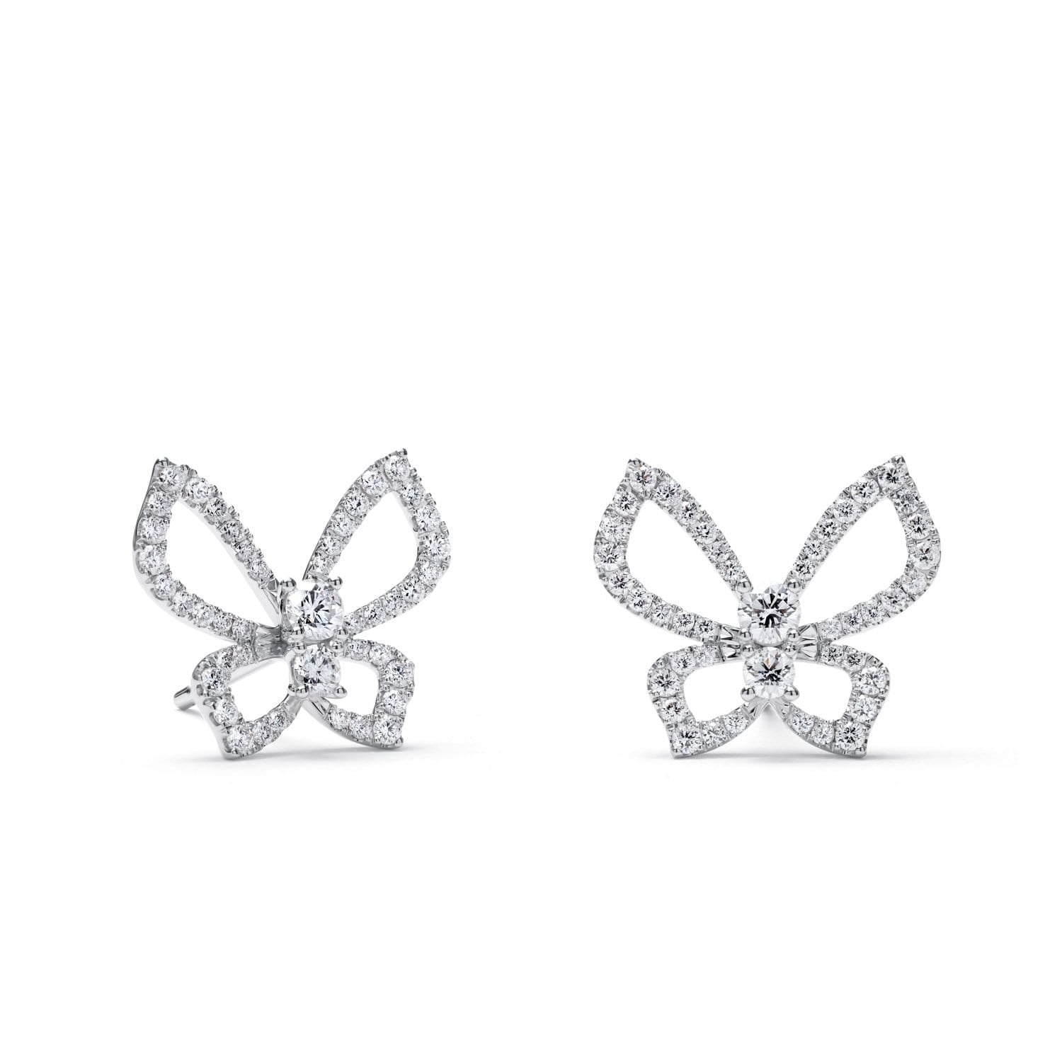 PICCOLE SONATE Butterfly Earrings with Diamonds