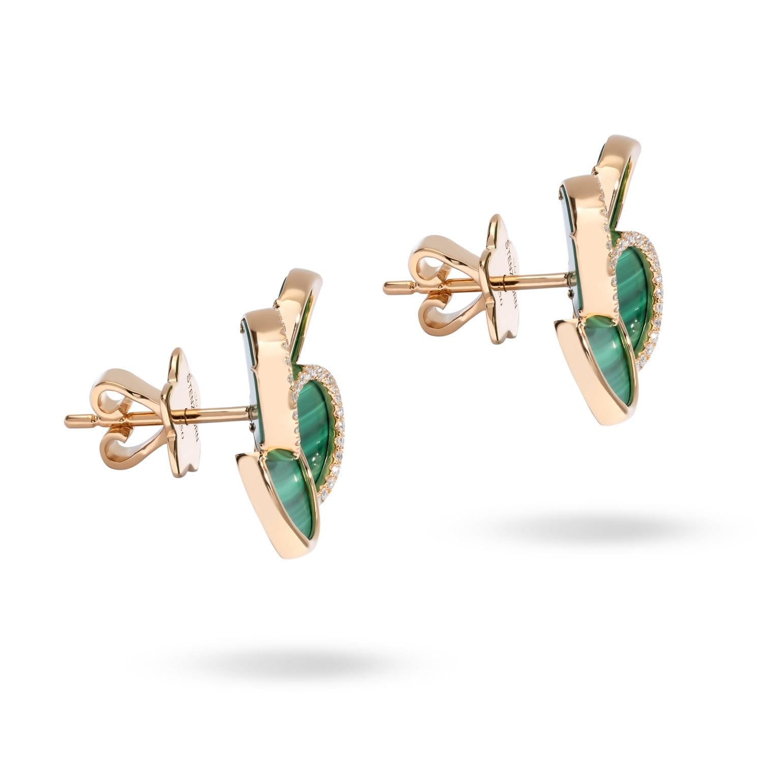 FLUMINA Earrings with Malachite